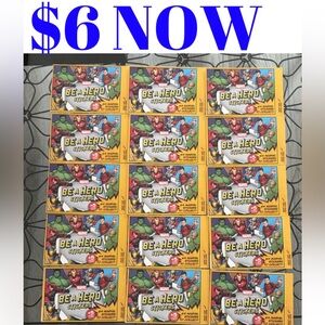 15 PACKS 2025 Marvel Be A Hero Superstore Loblaws Sticker Card Pack 60 Stickers
